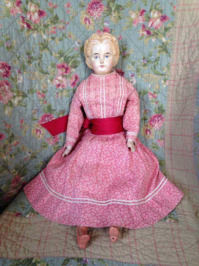 Kathy Schoemer Antiques - Cloth Doll - Louisa's Doll